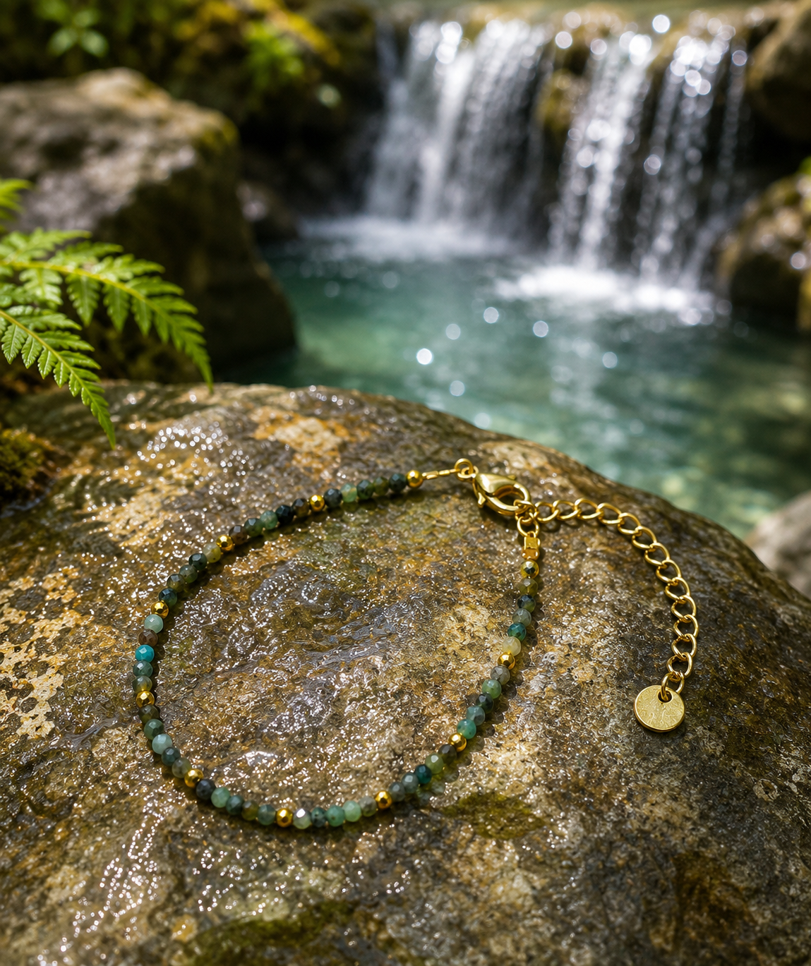 Bracelet Céleste vert