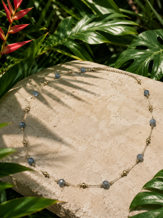 Collier Sixtine bleu